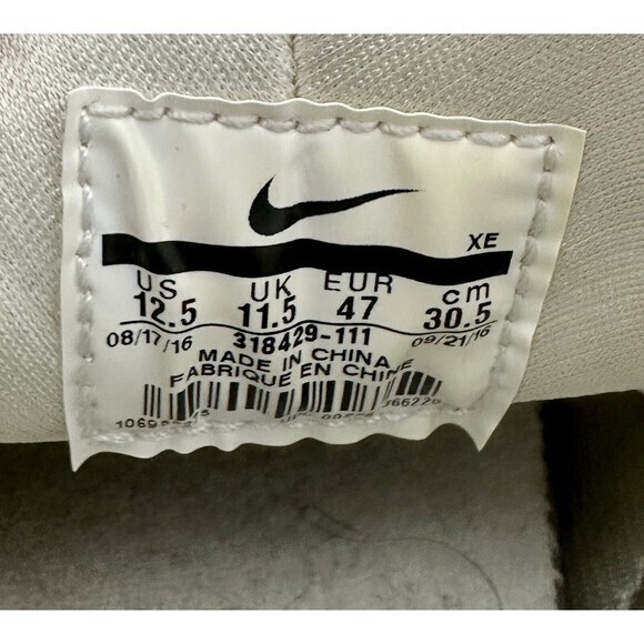 Nike Air Huarache‎ Run White, Size 12.5 - Picture 5 of 5